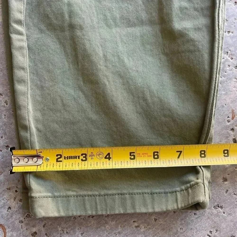Torrid Olive Green Cropped Stretch Comfort Pants - Size 24 - Picture 11 of 14